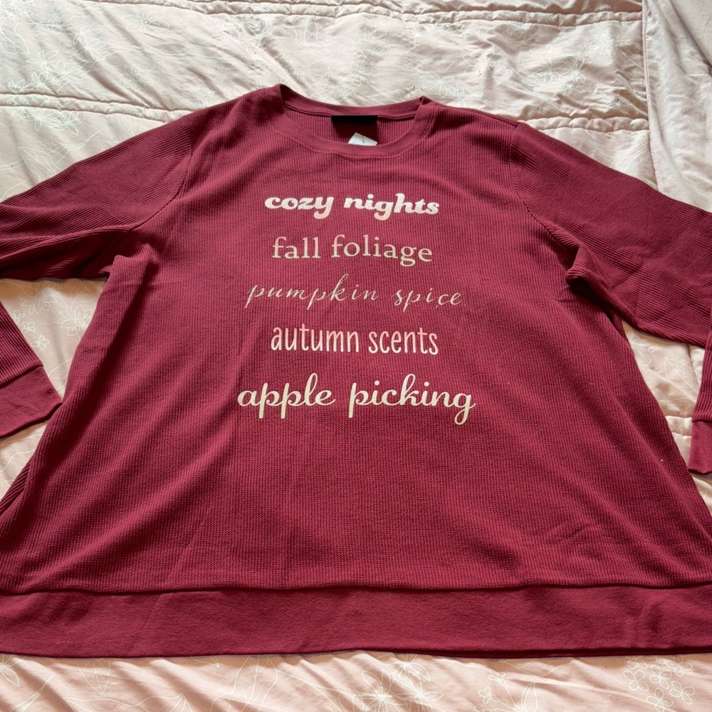 Lane Bryant Fall Tunic Top Size 22/24 Shirt Women’s Plus Size NEW